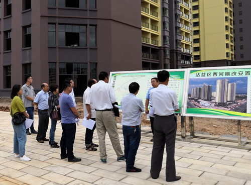 曲靖市沾益區(qū)人大常委會副主任鮑雙森調(diào)研沾益西河棚改項目