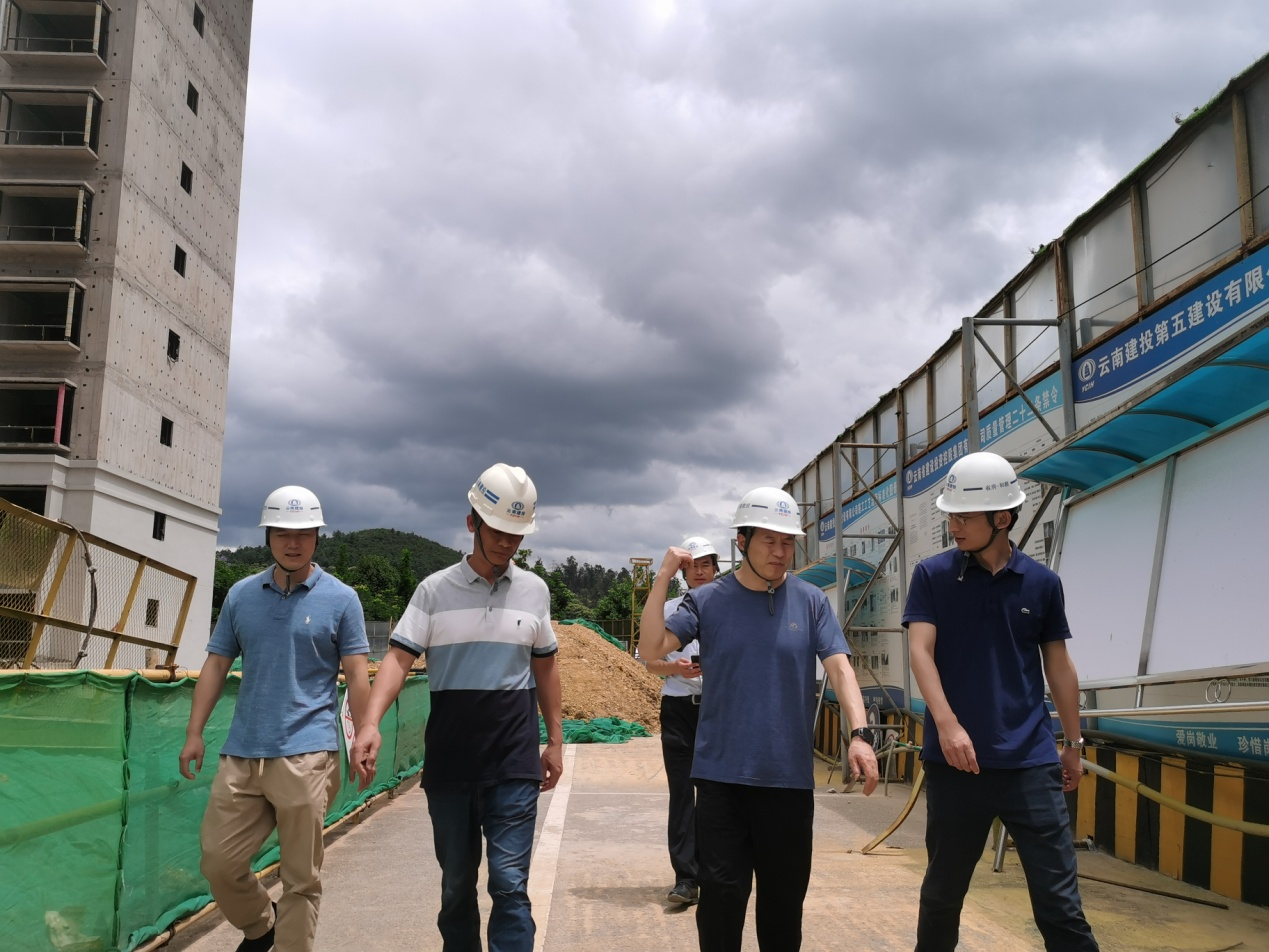 孟春柳到晉寧安居和苑項(xiàng)目檢查指導(dǎo)
